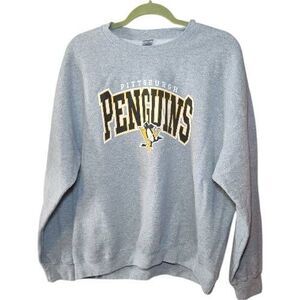 Pittsburgh Penguins NHL Crewneck Sweatshirt - Heather Grey - XL